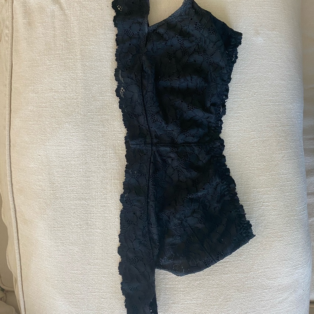 Free People Black off the shoulder bra